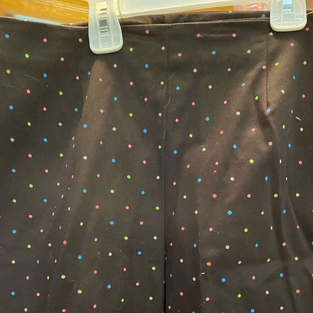 David PaulWomen’s cute Polka dot pants brown with colorful dots NWT size 10P